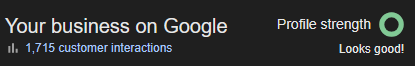 Google Business Profile results for a Far North client